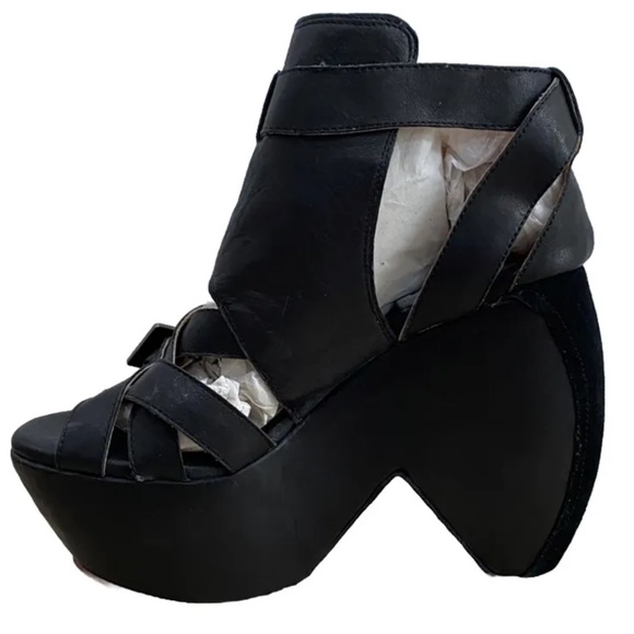 GEE WAWA Platform Claw Wedge Ankle Strap Sandal Open Toe Mega Platform Gladiator - Picture 4 of 12